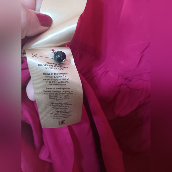 Scotch & Soda Vibrant Red Midi Dress - Picture 11 of 11